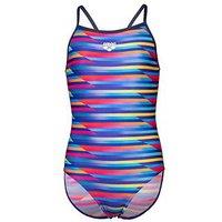 Arena Girl'S Racing Stripe Swimsuit
