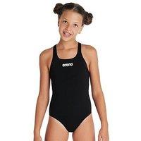 Arena Girl'S Team Swimsuit Swim Pro Solid - Black