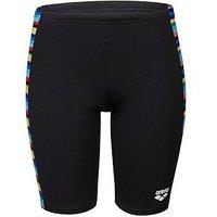 Arena Boy'S Racing Stripe Swim Jammer - Black