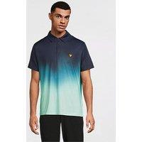 Lyle & Scott Mens Gradient Polo Shirt - Navy