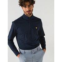 Lyle & Scott Mens Golf Course Midlayer - Navy
