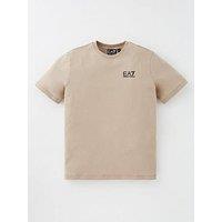 Ea7 Emporio Armani Boys Core Id Short Sleeve T-Shirt - Beige