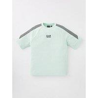 Ea7 Emporio Armani Boys 7 Lines Short Sleeve T-Shirt - Light Green