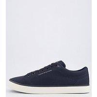 Tommy Hilfiger Hi Vulc Low Core Canvas Trainers - Navy