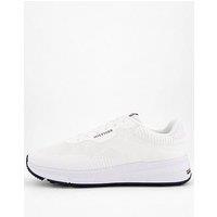 Tommy Hilfiger Lightweight Rwb Knitted Running Shoes - White