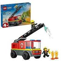 Lego City Fire Engine With Ladder Toy Playset 60463