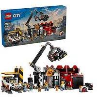 Lego City Scrapyard With Cars And Crane Toy 60472