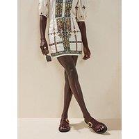 V By Very Embellished Panel Skirt Co-Ord - Cream