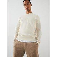 Mango Ten Long Sleeved Smart Knitted Jumper - Cream