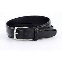 Mango Basico Leather Belt - Black