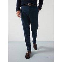 Mango Milan Formal Regular Fit Suit Trousers - Navy