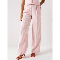 V By Very Wide Leg Trousers - Pink