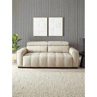 Very Home Cannes 3 Seater Leather Sofa