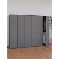 Very Home Layton Gloss 6 Door Wardrobe - Grey - Fsc Certified