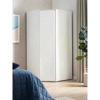 Very Home Layton Gloss Corner Wardrobe - White - Fsc Certified