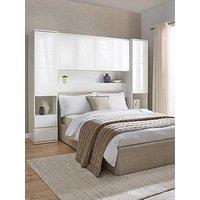 Very Home Layton Gloss Overbed Unit - White - Fsc Certified