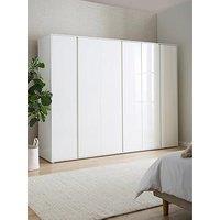 Very Home Layton Gloss 6 Door Wardrobe - White - Fsc Certified