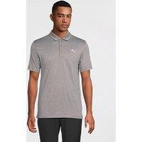 Puma Mens Golf Icon Heather Polo 2.0 -Grey