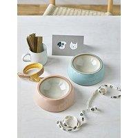 Denby Heritage Pavillion Medium Pet Bowl - Blue