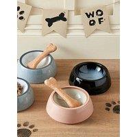 Denby Heritage Piazza Medium Pet Bowl - Pink