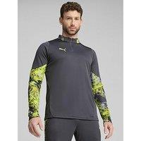 Puma Mens Individual Cup 1/4 Zip-Top - Grey