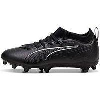 Puma Junior Ultra 5 Match Firm Ground Football Boots- Black