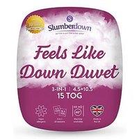 Slumberdown Feels Like Down All Season 15 Tog Duvet - Double