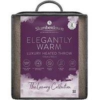 Slumberdown Elegantly Warm Luxury Heated Throw- Mole