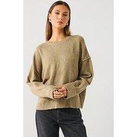 Mango Knitted Jumper - Khaki