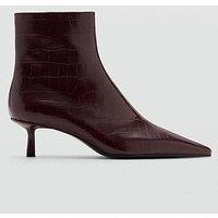 Mango Ankle Boots Cobi - Burgundy