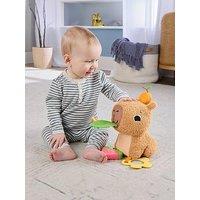 Fisher-Price Snuggly Snacky Capybara Plush Baby Sensory Toy With Teether & Rattle For Newborns