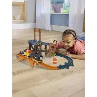 Thomas & Friends Diesel'S Lift & Load Construction Set, Motorized Toy Train With Track & Cargo