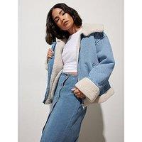 Pixiegirl Petite Denim Aviator Jacket