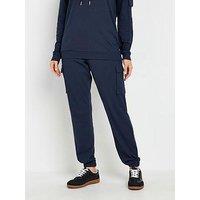 Long Tall Sally Tall Ribbed Cargo Jogger - Blue