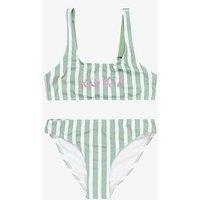 Roxy Girls Bico Active Roxy Girl Bralette Halter Bra/Pant Swimsuit - Green