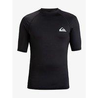 Quiksilver Mens Everyday Upf50 Short Sleeve Surf Rashguard - Black