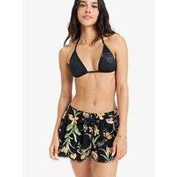 Roxy Womens Coastline Ride Short Swim Coverup - Black