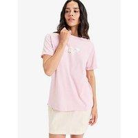 Roxy Womens Oceanregular Corpo Short Sleeve Top - Pink