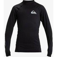 Quiksilver Boys Everyday Upf50 Long Sleeve Surf Rashguard - Black