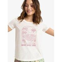 Roxy Womens Surfclassic Short Sleeve Top - White