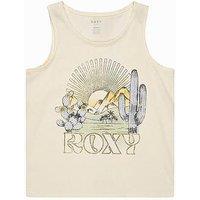 Roxy Girls There Is Life Vintage Tank Top - White