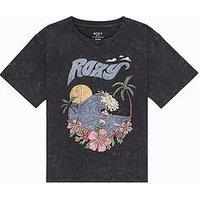 Roxy Girls Gone To California Short Sleeve T-Shirt - Black