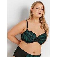 Yours Curve Strapped Lace Padded T-Shirt Bra