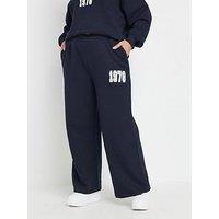 Yours Curve Stockholm 1978 Wide Leg Joggers - Blue