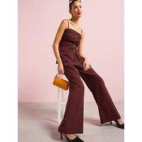 Style Cheat Linen Trouser - Chocolate