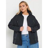 Yours Curve Raglan Lightweight Jacket - Blue