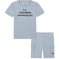 Under Armour Kids Boys Cargo T-Shirt And Short Set - Harbour Blue
