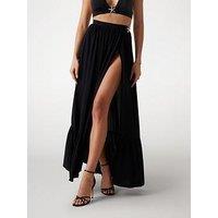 Guess Wrapped Long Beach Skirt - Black
