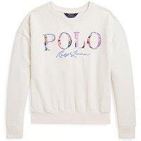 Polo Ralph Lauren Girls Logo Sweatshirt - Cream