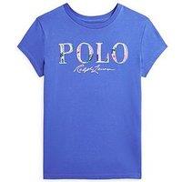 Polo Ralph Lauren Girls Logo Short Sleeve T-Shirt - Blue